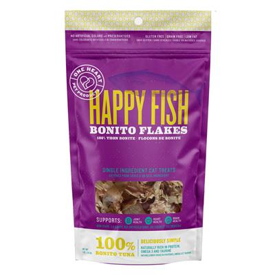 Happy Fish Bonito Flakes 1oz Cat Treats
