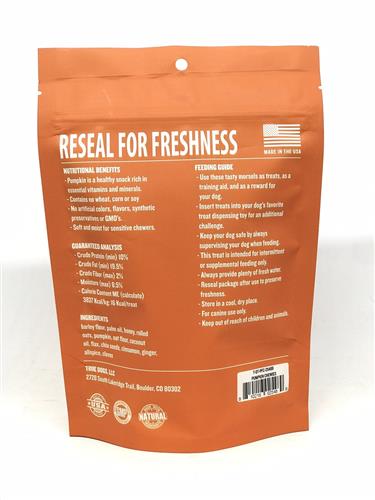 Dogtastic Pumpkin Chewies Dog Treats - Pet Rinse Repeat Store