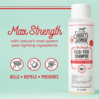 Skout's Honor Flea+Tick Shampoo (16oz)