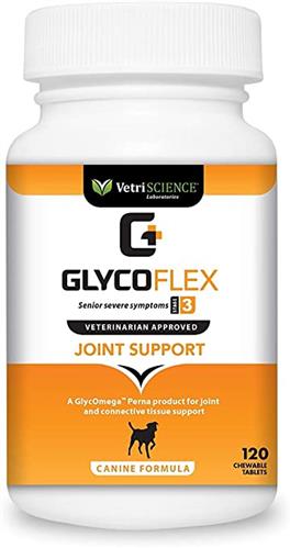 VetriScience GlycoFlex+ Dog Supplement - 120 Count - Pet Rinse Repeat Store