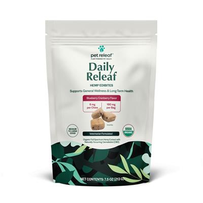 Pet Releaf Daily Releaf Blueberry Cranberry Organic - Large - Pet Rinse Repeat Store