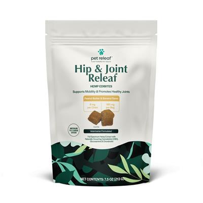Pet Releaf Hip and Joint Releaf PB Banana Chews - Large - Pet Rinse Repeat Store