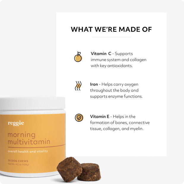 Multivitamin Soft Chews For Dogs - Vitality Supplement Zinc