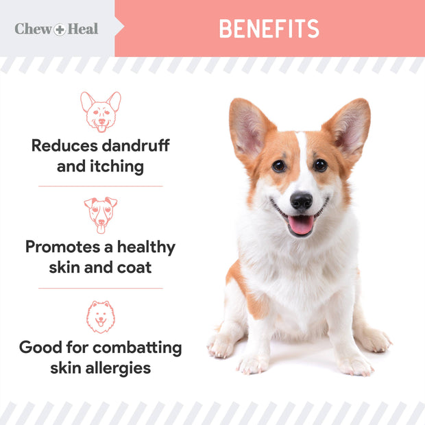 Chew + Heal Single-Ingredient Wild Alaskan Salmon Oil