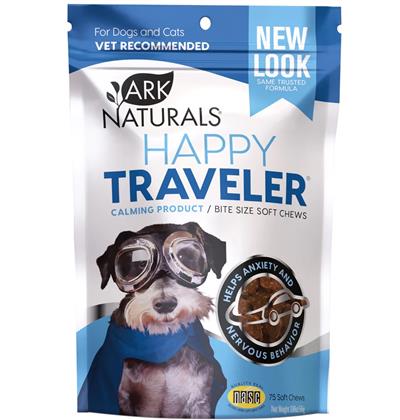 Ark Naturals Happy Traveler Chewable, 75 Count - Pet Rinse Repeat Store