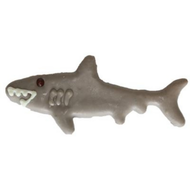 Molasses Shark Bites: Hand-Decorated, Wheat, Corn, and Soy-Free Designer Dog Treats - Pet Rinse Repeat Store